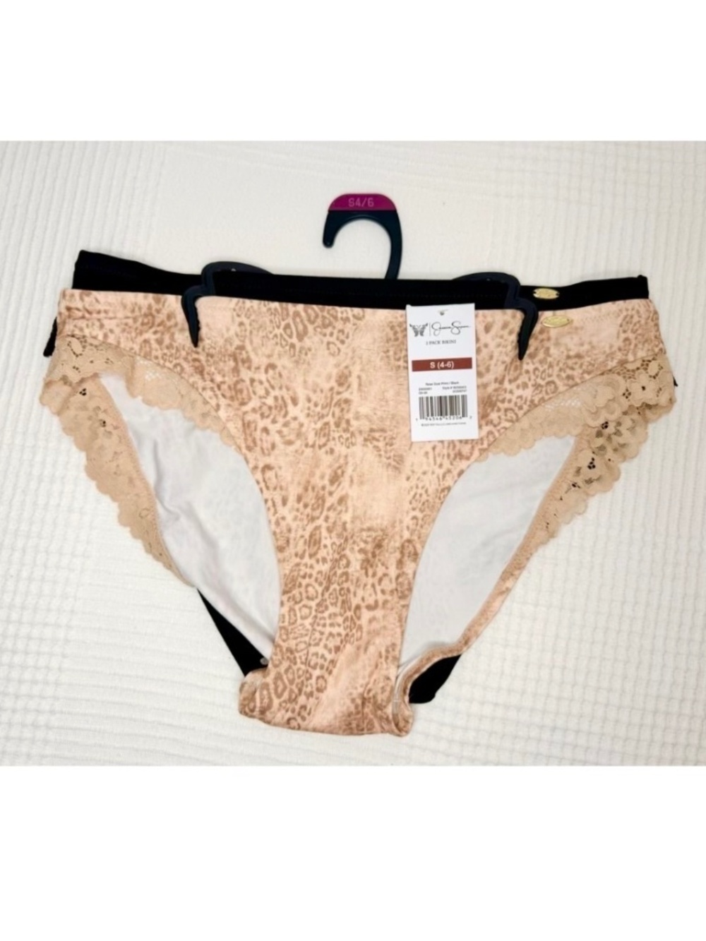 Jessica Simpson Women's Microfiber Bikini, 2-Pack, S
